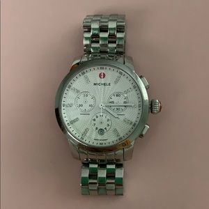 Michele Uptown diamond channel watch